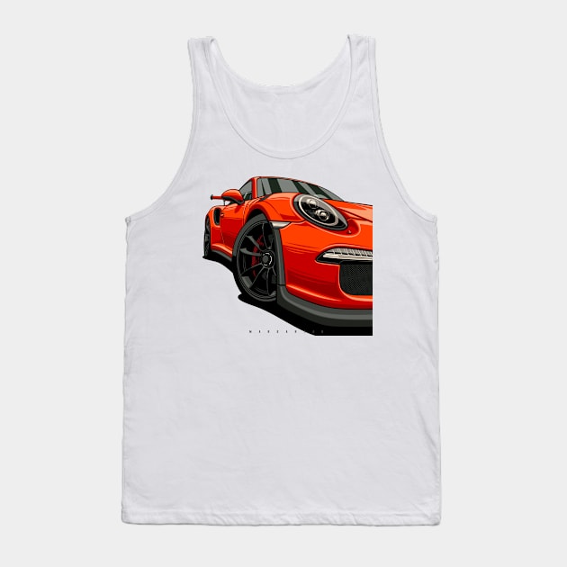 Orange rocket Tank Top by Markaryan